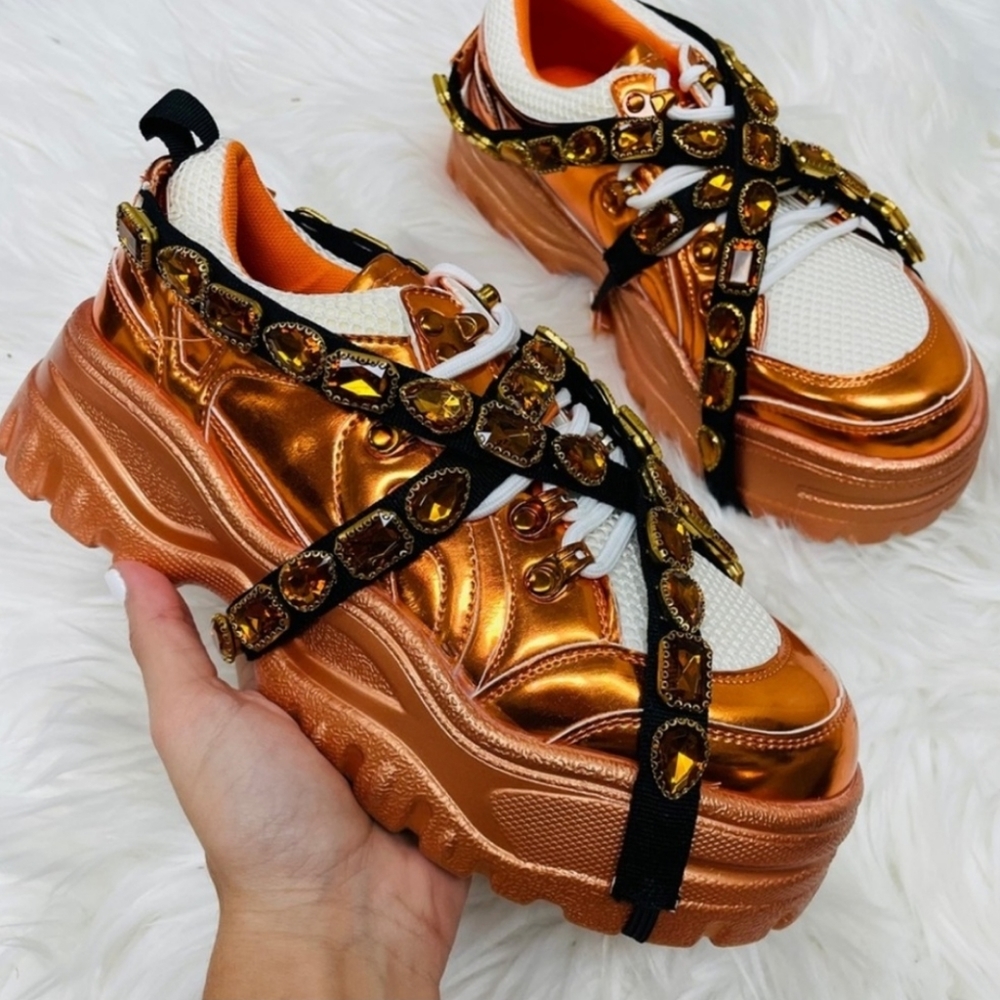 🔥New Arrival🔥 Orange Chunky Sneaker